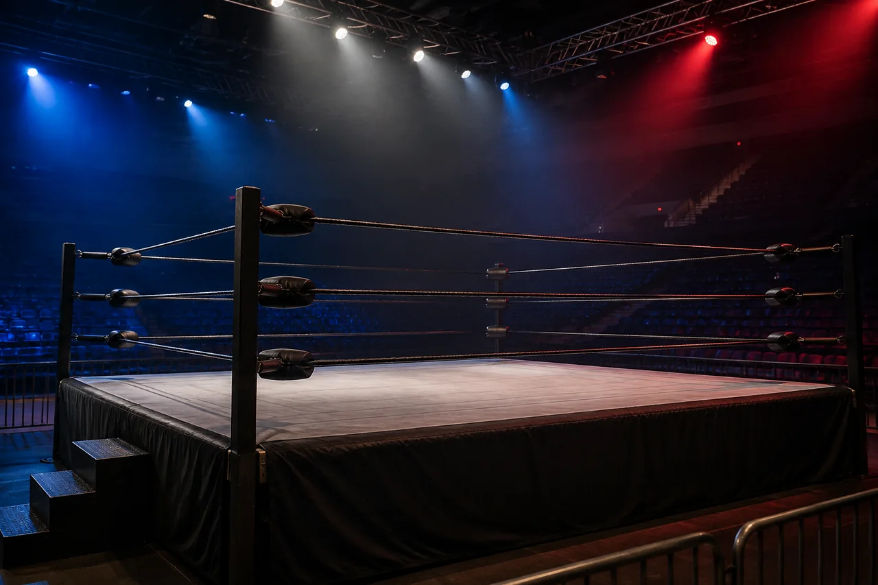 Illustrative wrestling arena