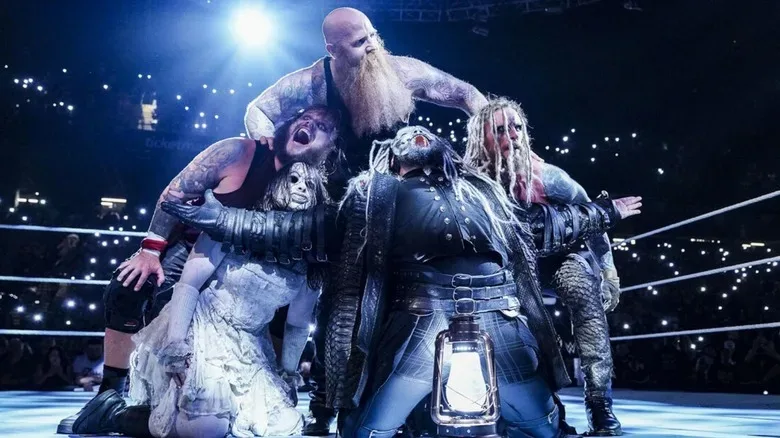 The Wyatt Sicks pose together in the ring