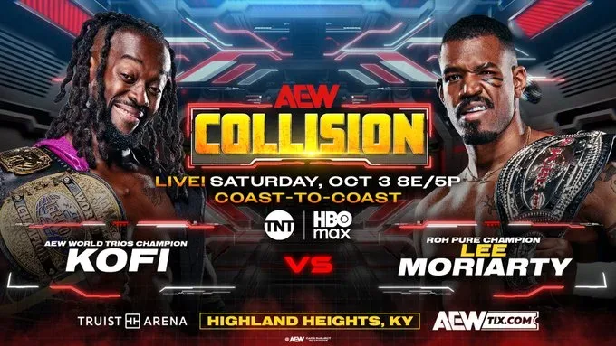 Kofi Set for AEW Collision Singles Debut Against Lee Moriarty on October 3
