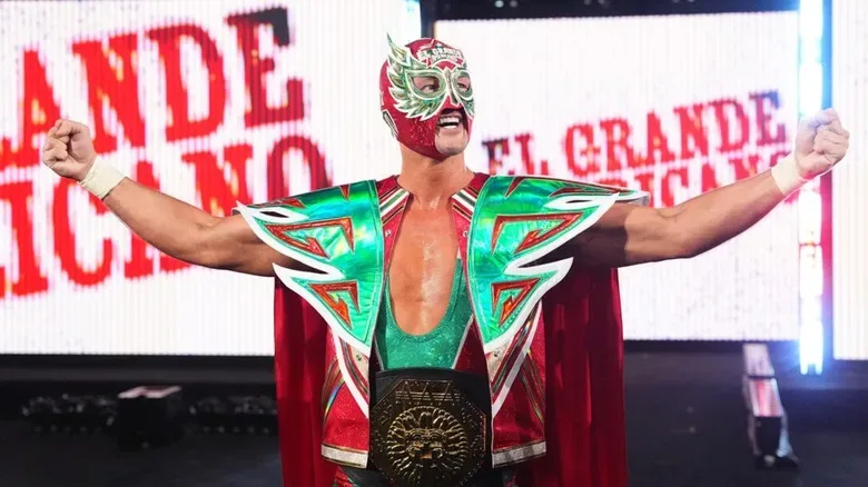 El Grande Americano makes his entrance on "WWE Raw"