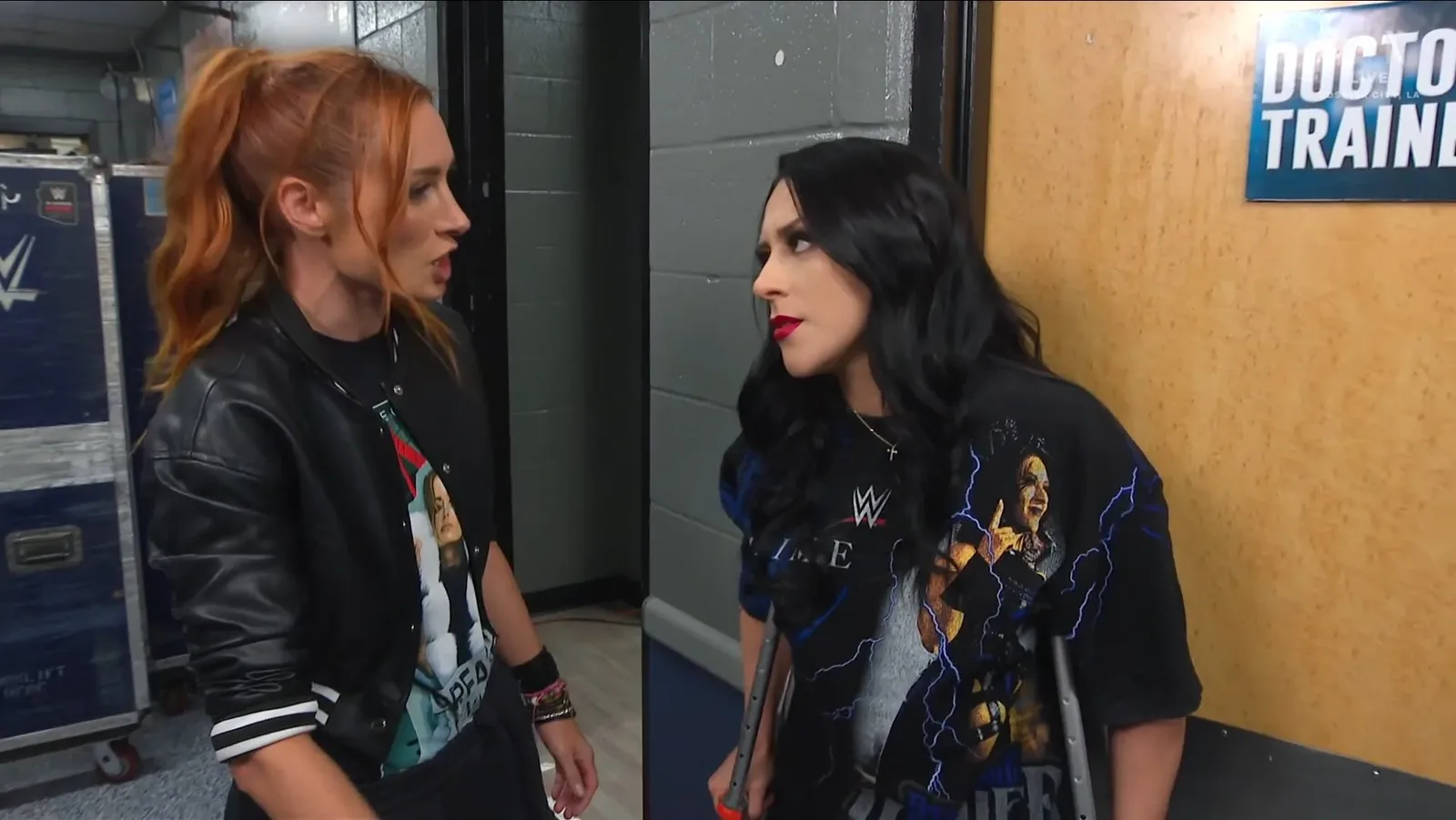 Stephanie Vaquer Seen on Crutches After Money in the Bank Ankle Injury