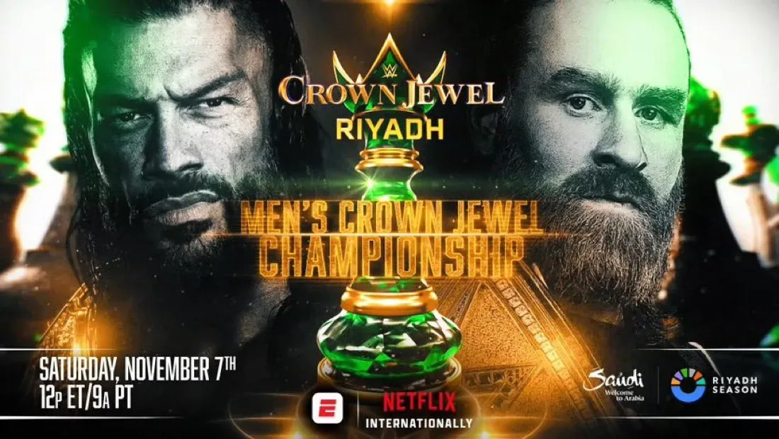 Roman Reigns vs. Sami Zayn Confirmed for WWE Crown Jewel Championship