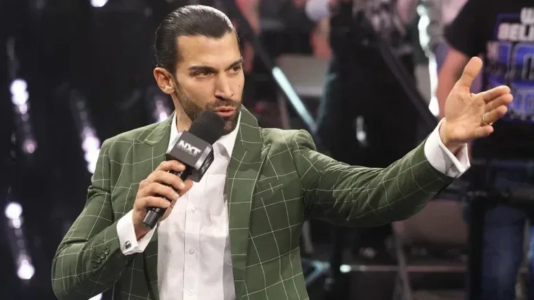 "WWE NXT" on-screen General Manager Robert Stone enforces the rules at the entrance ramp