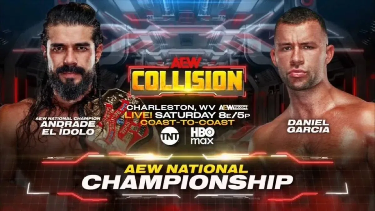 Andrade El Idolo vs. Daniel Garcia Set for AEW National Title Match on September 19 Collision