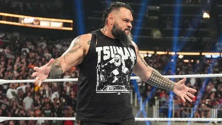 "Big" Bronson Reed looks out into the crowd after making his surprise comeback at WWE Sunday Night's Main Event in September