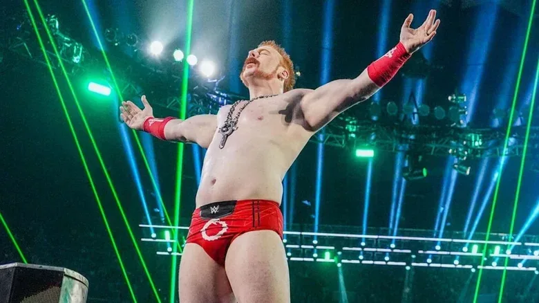 Former WWE star Sheamus poses on the ropes during his entrance before a match on a November 2025 edition of "WWE Raw."