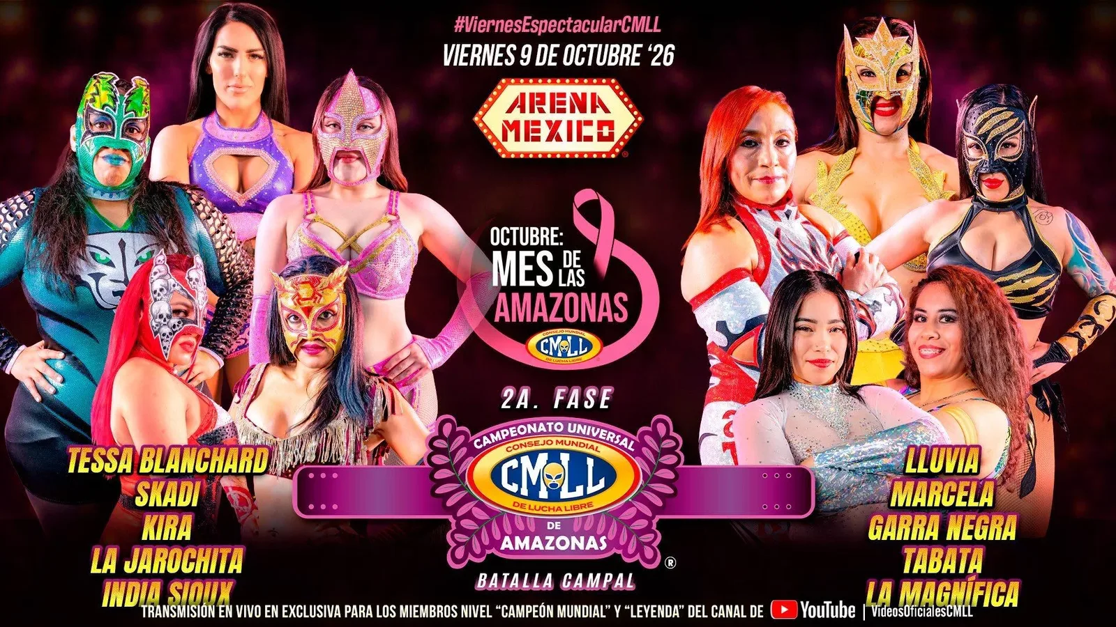 Skadi Reaches Amazonas Universal Championship Final at CMLL Viernes Espectacular