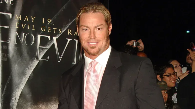 Rob Conway on the red carpet at the premiere of "See No Evil"