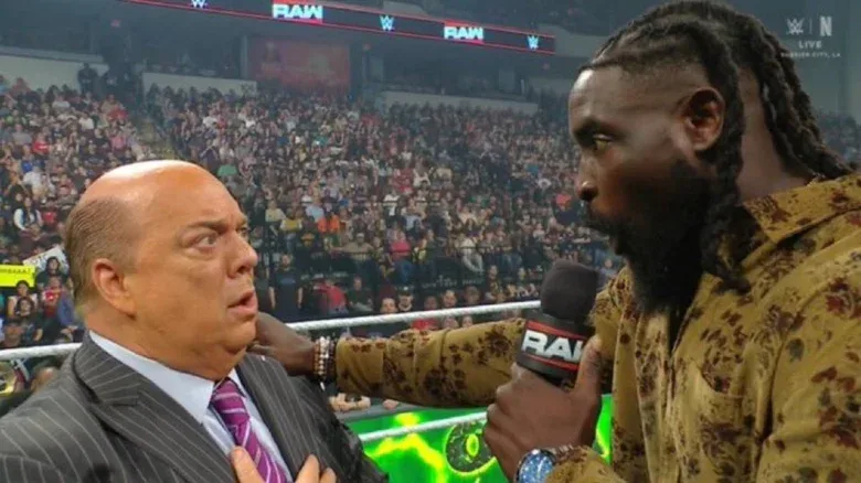 Paul Heyman and Oba Femi on WWE Raw