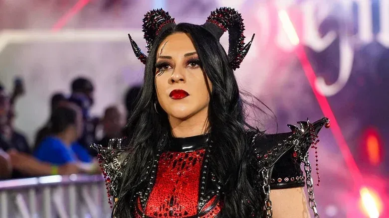 Former two-time WWE Women's World Champion Stephanie Vaquer heads to the ring to defend her title at Money in the Bank