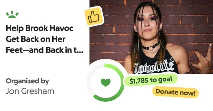 Jonathan Gresham Launches GoFundMe To Support Brooke Havok Following Knee Injury