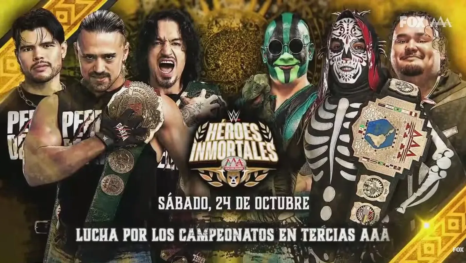 AAA World Trios Championship Defense Set for Héroes Inmortales