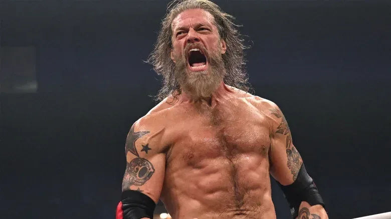 Adam Copeland roaring during a match on "AEW Dynamite," October 2026.